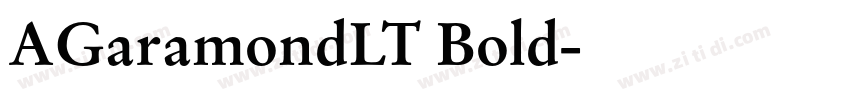 AGaramondLT Bold字体转换